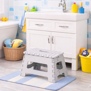 Klapptritt Klapphocker Trittstufe Falthocker Grau max 150 Kg