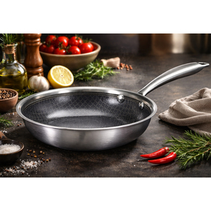 Edelstahl Bratpfanne 20 cm Keramik Antihaftbeschichtung alle Herdarten