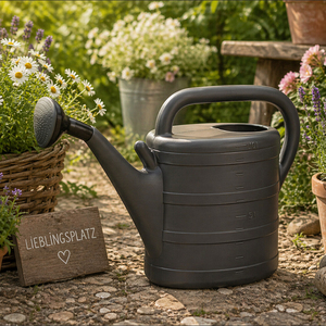 Gie�kanne Wasserkanne Kunststoffkanne Kanne Kunststoff Anthrazit 10L