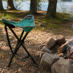 3Bein Dreibeinhocker Campinghocker Anglerhocker Tragegurt Gr�n H51cm