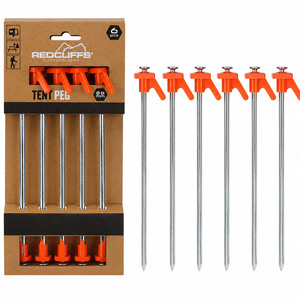 6 x Zelt-Heringe aus Stahl, robuste Erdn�gel f�r Camping und Outdoor