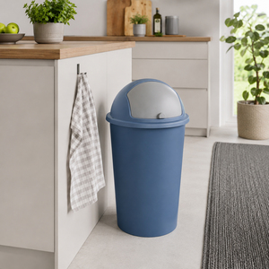 Abfalleimer Schwingdeckeleimer M�lleimer 50 Liter Blau