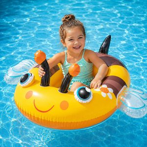 Aufblasbar Biene Schwimmtier Schwimmboot L112xB99x40cm 