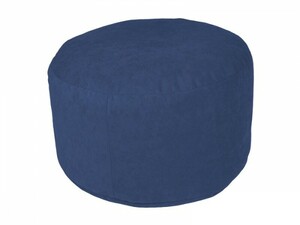 Sitzkissen Pouf Microvelour Blau gro 34 x 47 x 47 mit Fllung