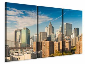 Leinwandbild 3-teilig Skyline New York