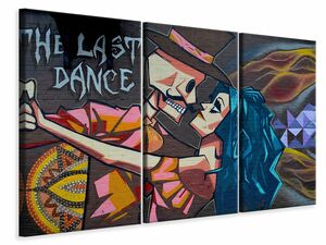 Leinwandbild 3-teilig Streetart Last Dance
