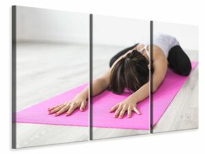 Leinwandbild 3-teilig Yoga bung