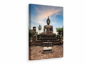 Leinwandbild Buddha Statue