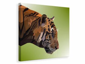 Leinwandbild Pop Art Tiger