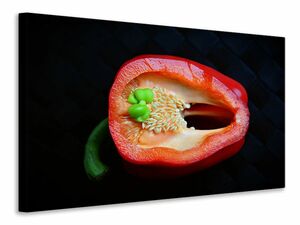 Leinwandbild Rote Paprika