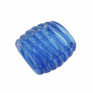 Tuchring 35x34x23mm Spirale Kunststoff blau-transparent glnzend -10 Stck