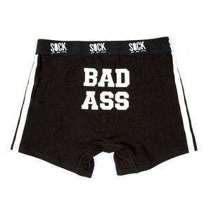 Sock it to me - Herren Boxer Short Bad Ass Gr. M, L, XL - lustige Boxer Short aus weicher Baumwolle passend zu den Herren Socken bse Jungs