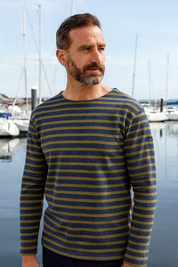 Saint James Herren Shirt gestrickt Meridien Moderne 6870 gestreift 100% Baumwolle Gr.M, Gr.L, Gr.XL, Gr.XXL, Gr.3XL, Gr.4XL