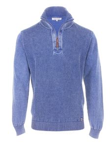 PIECE OF BLUE Herren Pullover iceblau stone wash - Nachfolger von Blue Willis Gr.M, Gr.L, Gr.XXL, Gr.XXL, oder Gr.XXXL