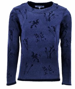 PIECE OF BLUE Pullover indigo stone wash 100% Baumwolle - Nachfolger von Blue Willis Gr.S, Gr.M, Gr.L, Gr.XL, Gr.XXL