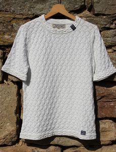 Piece of Blue Damen Strickpulli rot, wei oder blau excluisver Strick 100% Baumwolle