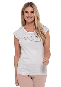 Breakeburn Shirt Damen Garten gestreift