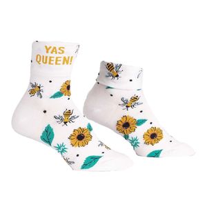 Sock it to me - Socken Yas Queen die Bienenk�nigin  bunte Socken Gr. 36-42 One Size