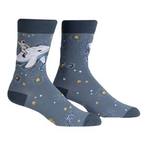Sock it to me - Cosmic Cetacean - lustige Unisex kosmischer Wal Gr.42-47 One Size