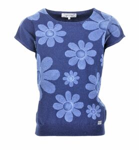 PIECE OF BLUE Damen Strickpulli indigo Muster Gr.S, M, Gr.L, Gr.XL, Gr.XXL