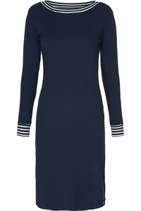 Sea Ranch Damen Kleid Gillian Langarm, Winterkleid, Herbstkleid Navy mit Streifen maritim Gr. S, M, L, XL