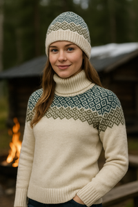 Devold Syvde Wool High Neck OFFWhite Pullover 100% Wolle  Gr.S, Gr.M, Gr.L, Gr.XL