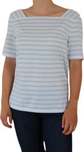 Saint James Da. Shirt Pleneuf Coton R gestreiftes maritimes Bretagne Shirt