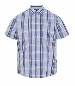 Sea Ranch Herren Hemd Kurzarm blau kariert 100% Baumwolle 