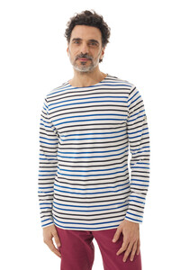 Mousqueton Herren Shirt Ginog Jersey 200g/m 100% Bio Baumwolle Ringelshirt, 3 farbig