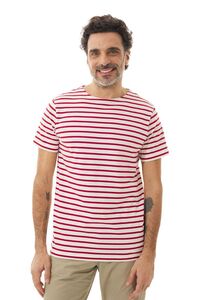 Mousqueton Herren Shirt Batelou Jersey 100% Baumwolle Ringelshirt