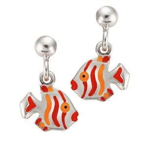 Scout Kinder Ohrringe Ohrstecker Silber Fisch rot Mdchen 262134100