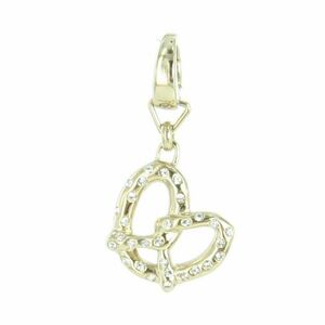Fossil Anhnger Charms JF00303710 Brezel gold Strass