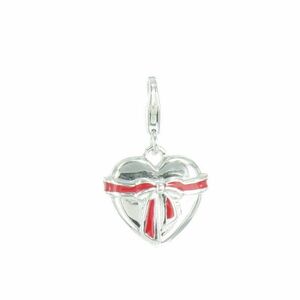 s.Oliver Anhnger Charms SOCHA/72 - 371230 Herz mit roter Schleife