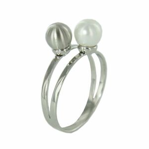 Skagen Damen Ring silber Perlen JRSW020 S6 Gr. 52 (16,5)