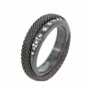 Skagen Damen Ring schwarz Milanaise JRSD016 S7 Gr. 54 (17,3)