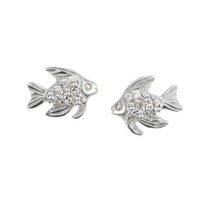 Scout Kinder Ohrringe Ohrstecker Silber Fisch Glitzer Mdchen 262140100