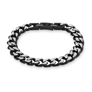 s.Oliver Jewel Herren Armband Edelstahl IP black SO1207/1 - 9954490