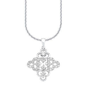 s.Oliver Jewel Damen Kette Silber Zyrkonia Blumen SO1230/1 - 9081806