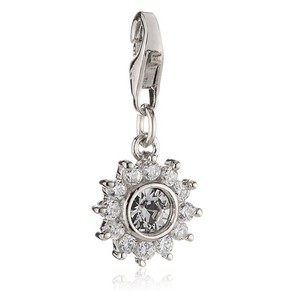 s.Oliver Jewel Damen Anhnger Charm Silber Blume SOCHA/194 - 419413