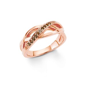 s.Oliver Jewel Damen Ring Silber Zirkonia Rosgold SO1297