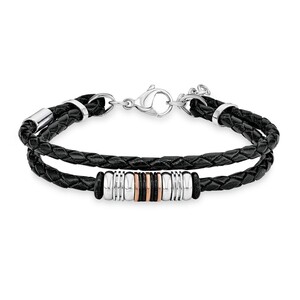s.Oliver Jewel Herren Armband Leder SO1370/1 - 540414