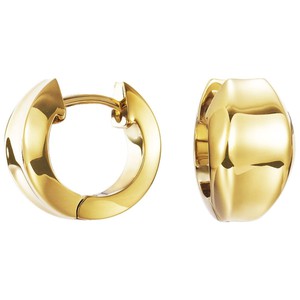 Esprit Damen Ohrringe Creolen curved gold ESCO11902B000