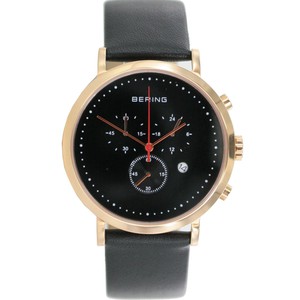 Bering Herren Uhr Armbanduhr Slim Classic Chronograph - 10540-462 Leder