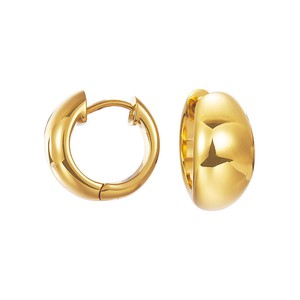 Esprit Damen Ohrringe Creolen Gold Edelstahl Organic ESCO11903B000