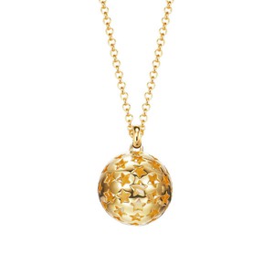 Esprit Damen Kette Collier Silber Gold Galaxy ESNL93173B700