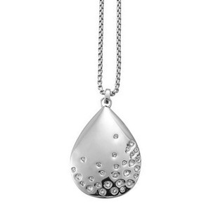 Esprit Damen Kette Edelstahl Zirkonia Teardrop ESNL13379A800