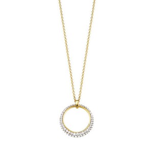 Esprit Collection Damen Kette Collier Silber Gold Delia ELNL92698D420