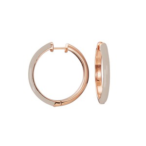 Esprit Damen Ohrringe Creole Edelstahl Ros Fancy beige ESCO11656I000