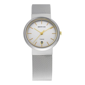 Bering Damen Uhr Armbanduhr Edelstahl Slim Classic - 11029-004 Meshband