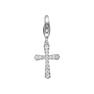 Esprit Anh�nger Charms Silber Zirkonia Belief Glam Kreuz ESCH91424A000